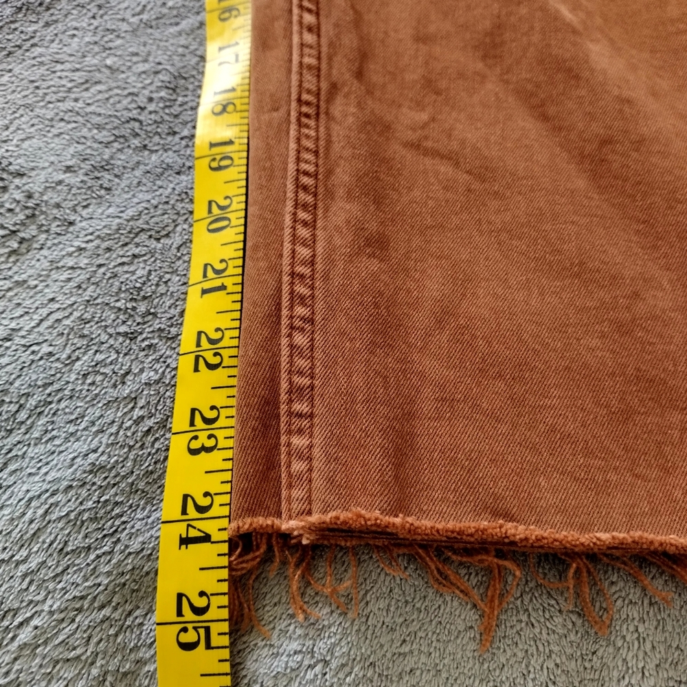 Everlane Way High Straight Leg Jeans Burnt orange Sz 34 - Picture 10 of 10